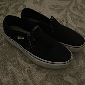 Black slip on vans